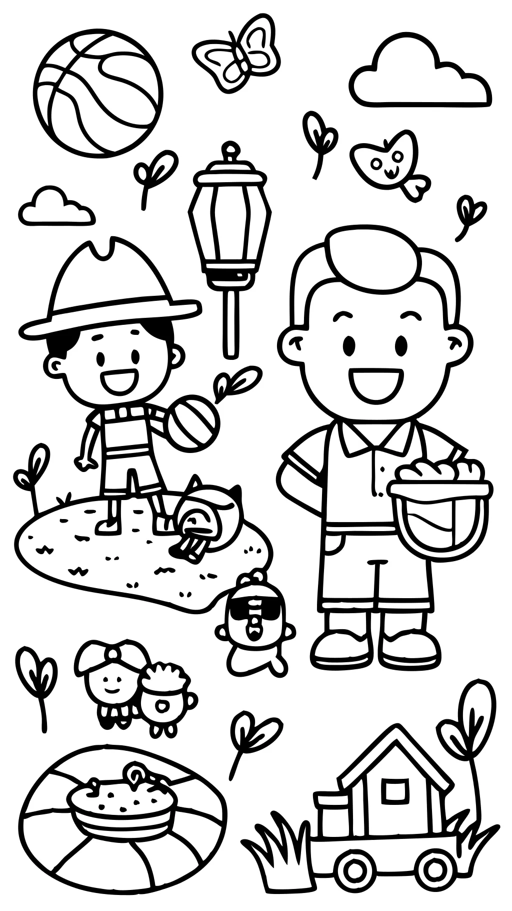 coloring pages of dads